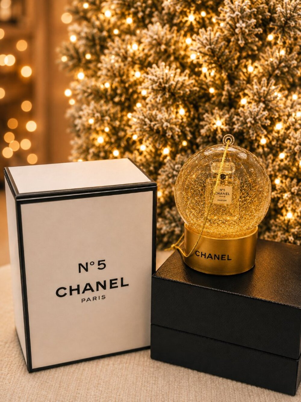 Rare CHANEL Snowglobe Christmas Ornament - Not Available in Stores!
